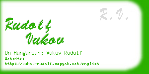 rudolf vukov business card